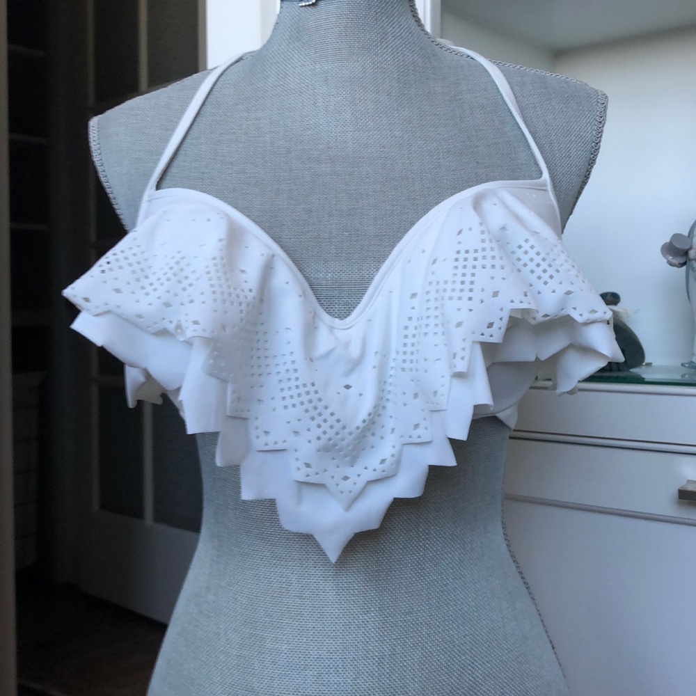 Bikini top, white, padded Large, Victoria Secret Pink